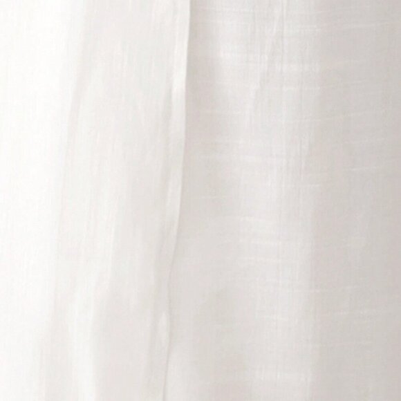 White Women's Side Slit Long Kimono Cover Up - Picture 6 of 6